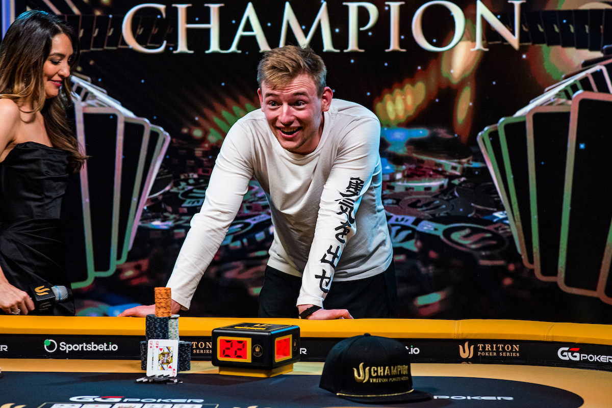 Champion Artsiom Lasouski 2024 Triton SHRS Montenegro EV01 25K GG Millions Final Table Giron JG59404