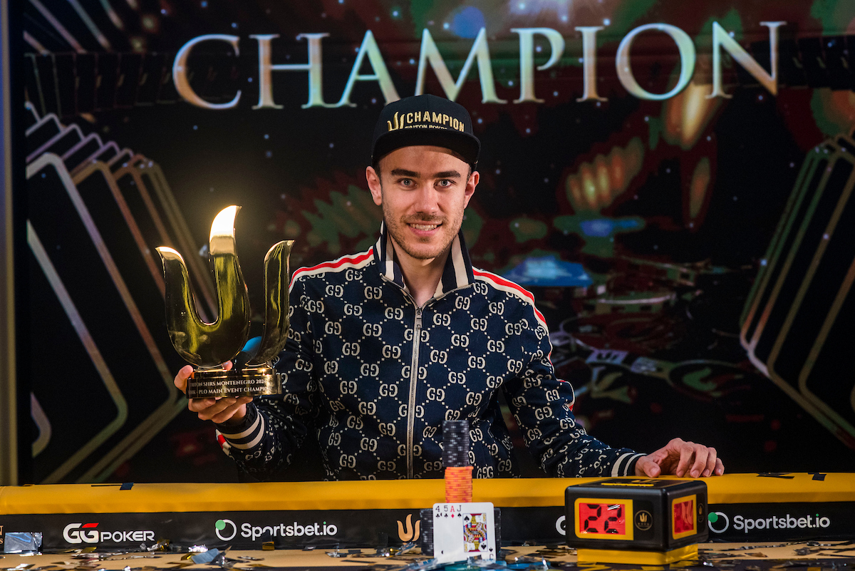 Champion Christopher Frank 2024 Triton SHRS Montenegro EV13 100K PLO Main Event Final Table Giron JG52435 1