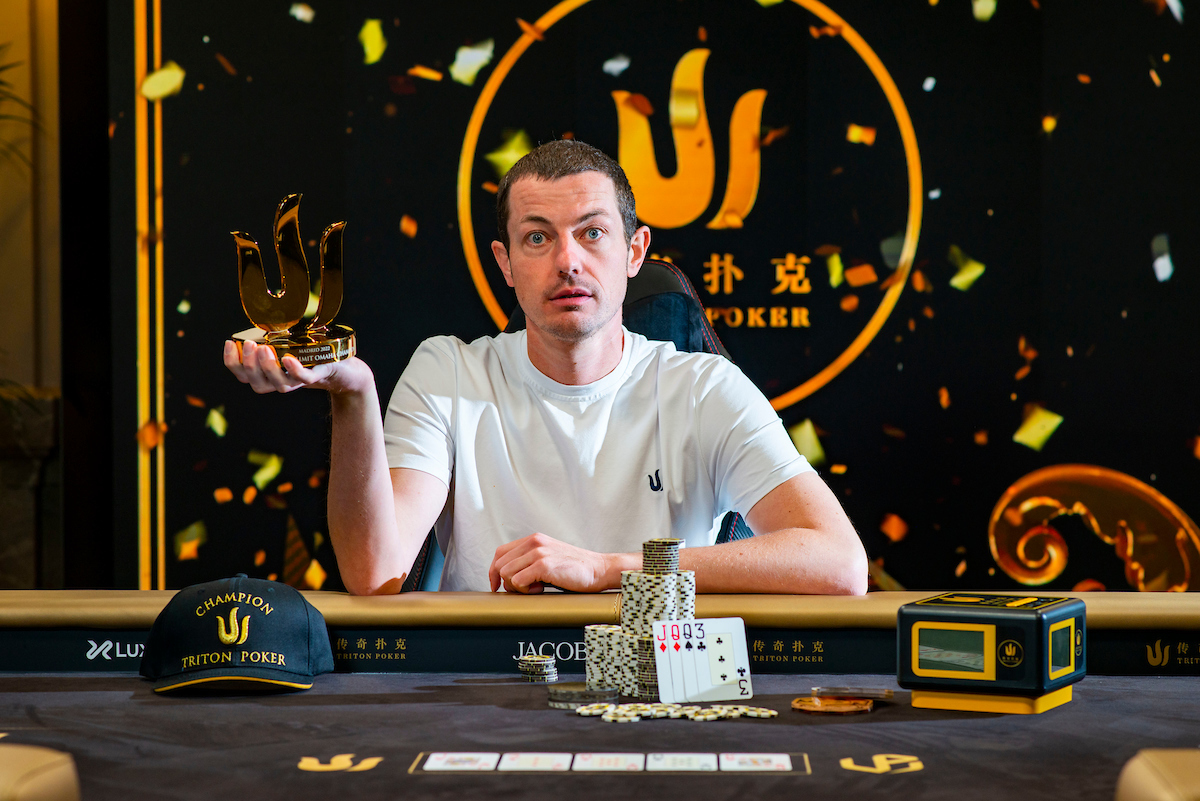 Champion Tom Dwan 2022 Triton Madrid EV11 E25K PLO Final Table Giron 8JG5259