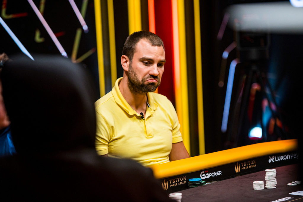 The end of the day for Danilo Velasevic