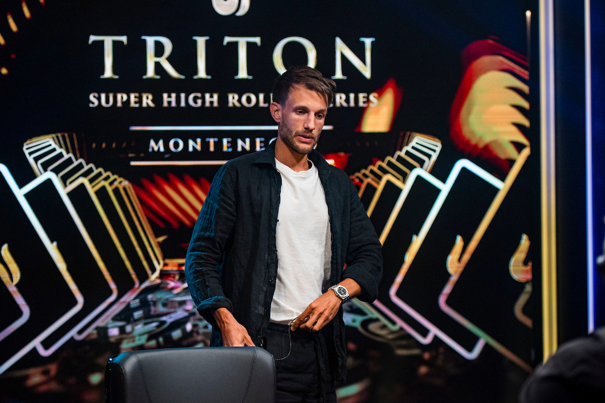 Elimination Laszlo Bujtas 2024 Triton SHRS Montenegro EV13 100K PLO Main Event Final Table Giron JG52363 1