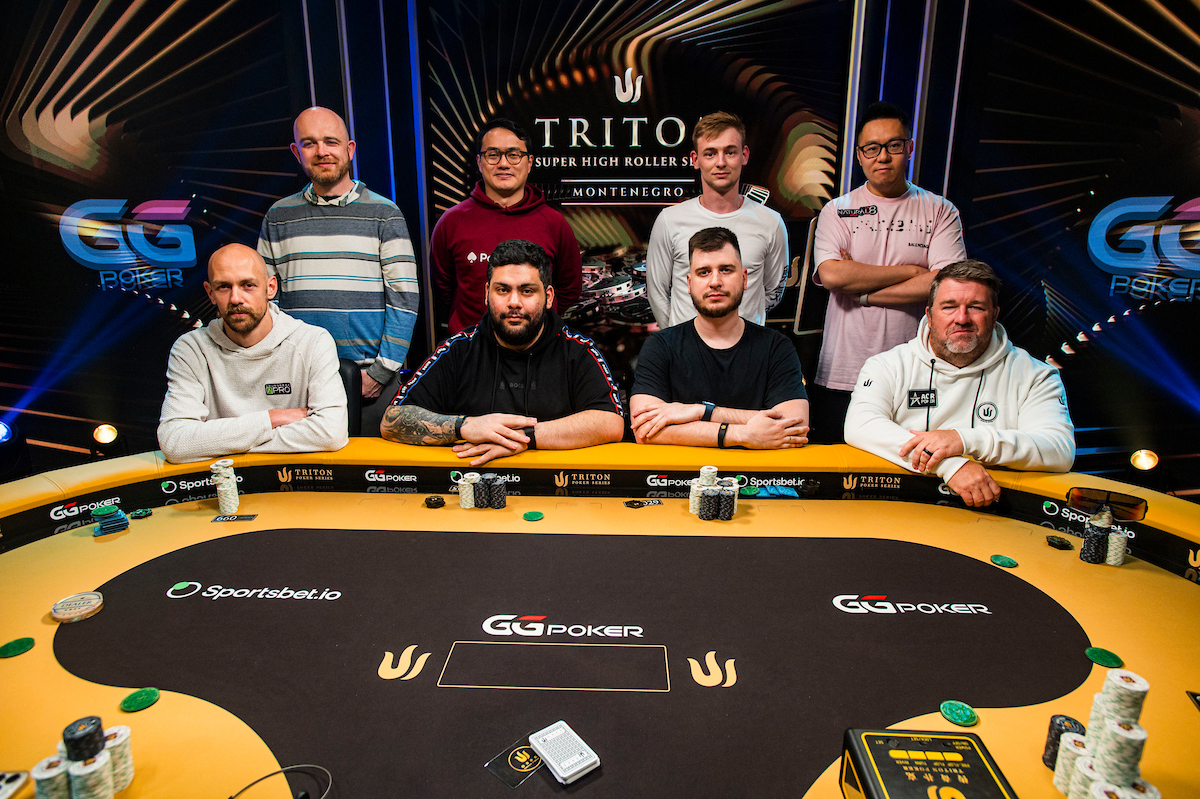 Final Table Players 2024 Triton SHRS Montenegro EV05 40K NLH Mystery Bounty Day 2 Giron JG89571