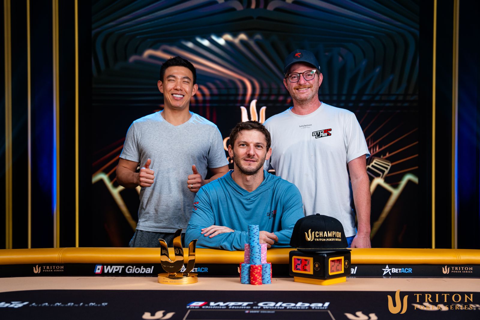 Jonathan Jaffe with Brian Kim and Nick Petrangelo