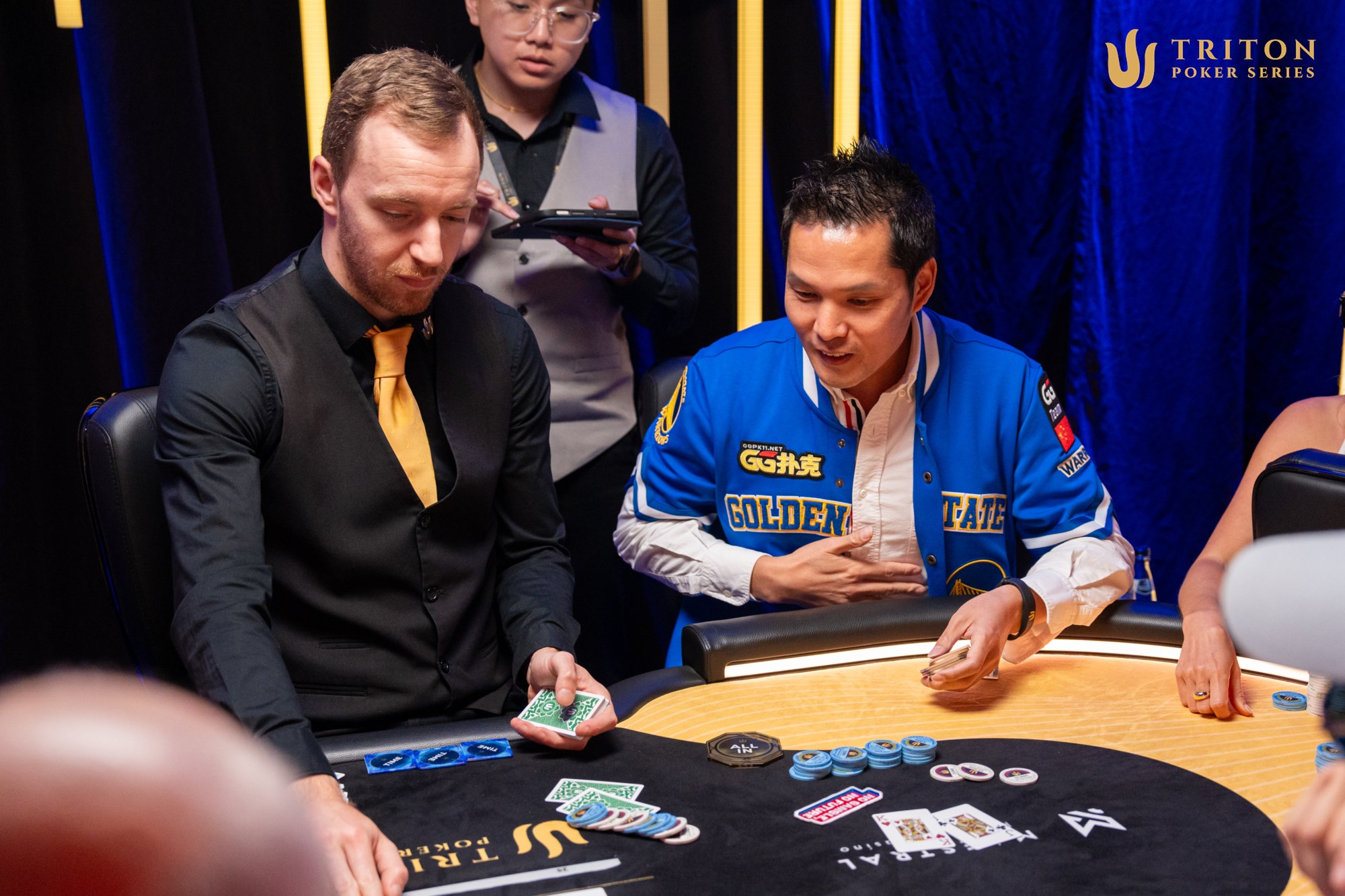 Ren Lin couldn't spin up his short stack at the final