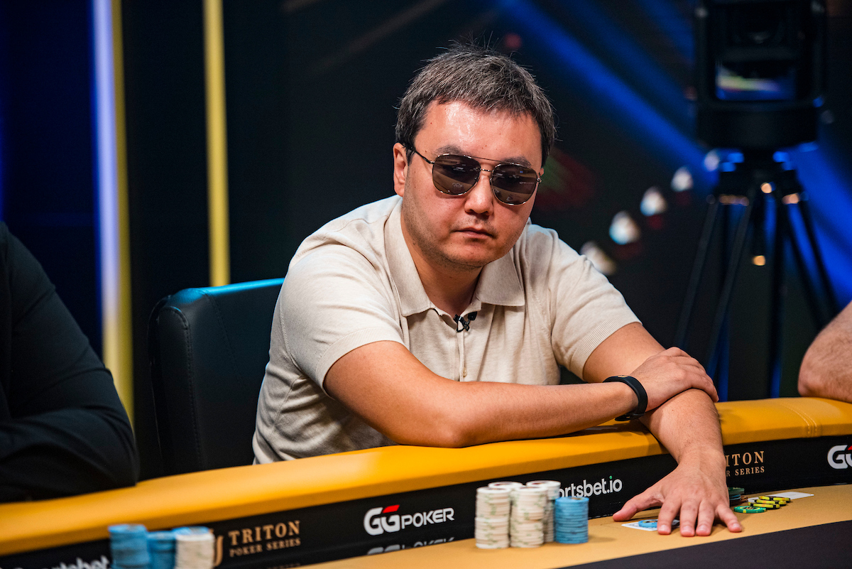Shyngis Satubaev 2024 Triton SHRS Montenegro EV06 50K NLH Bounty Quattro Day 2 Giron JG59534