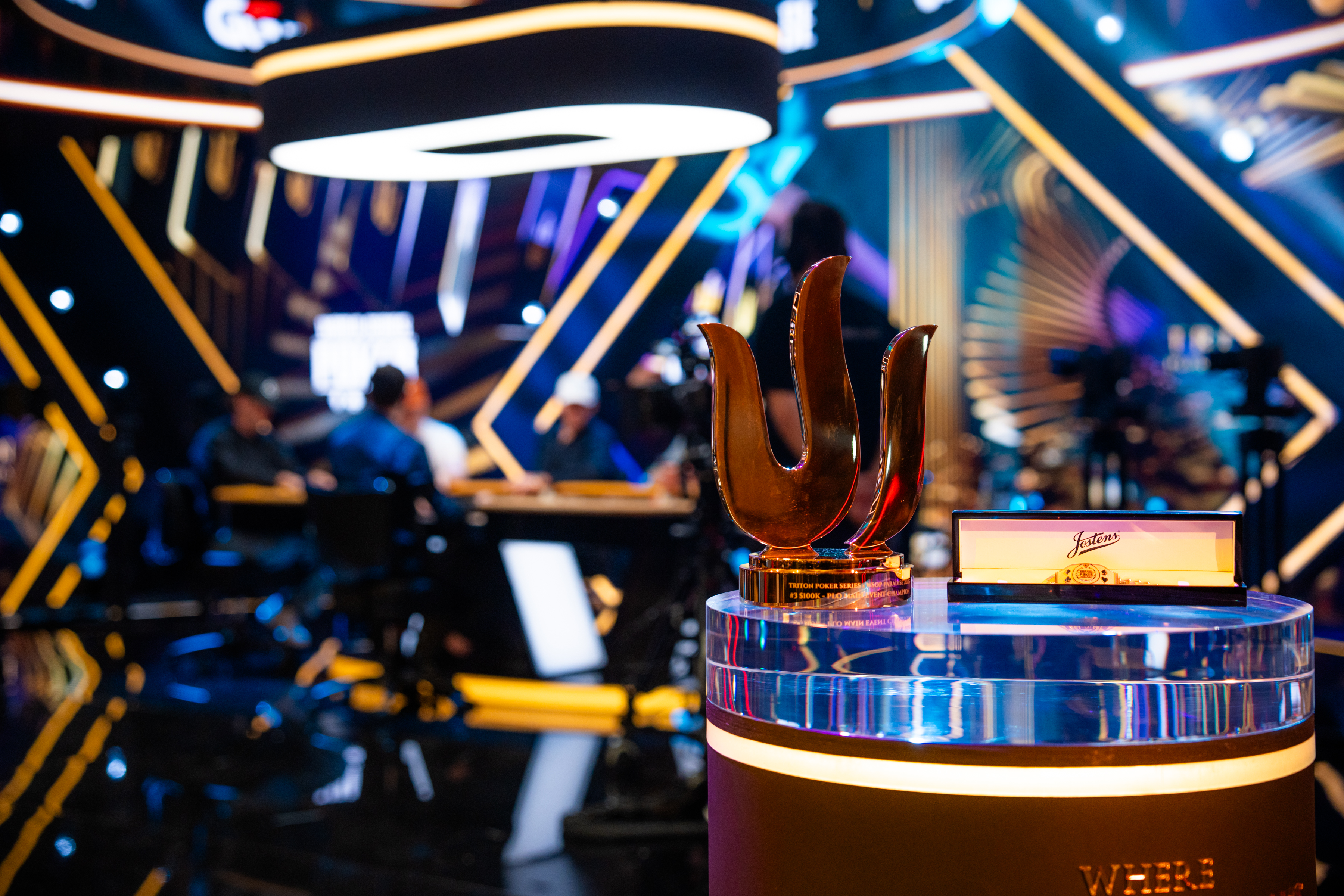 The Invitational trophy · Backlit